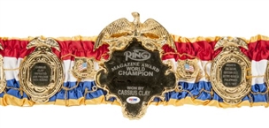 Cassius Clay Signed Ring Magazine Heavyweight Championship Belt   